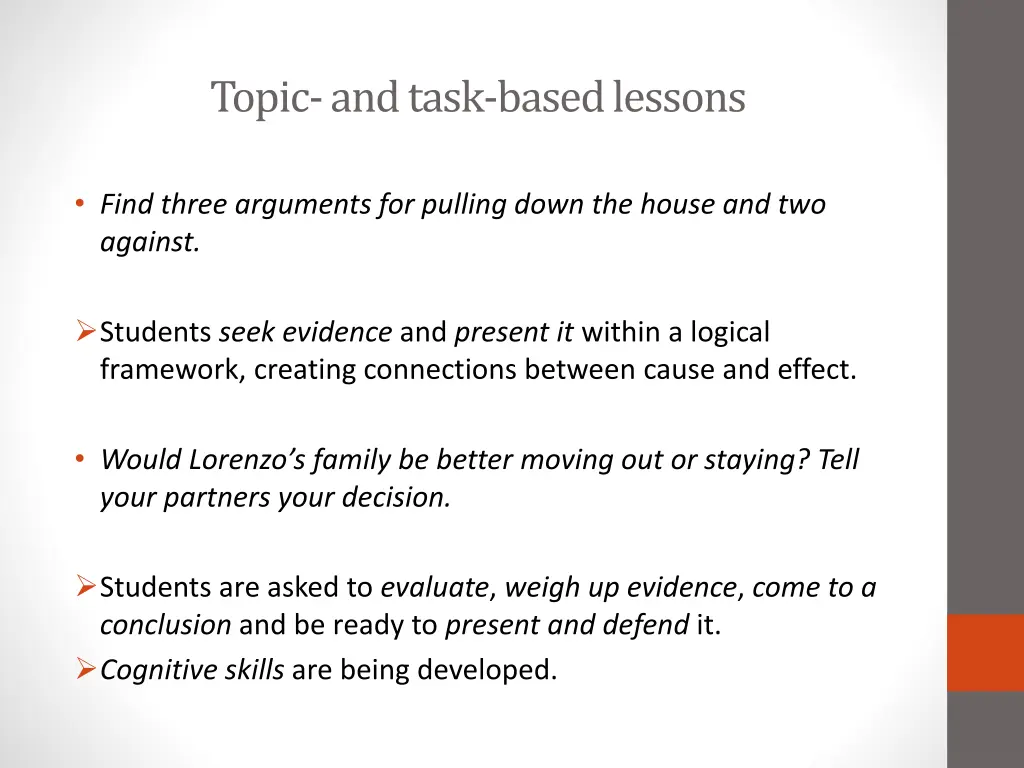 topic and task based lessons 5