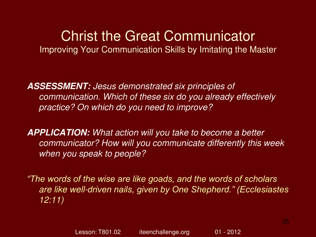 christ the great communicator improving your 24