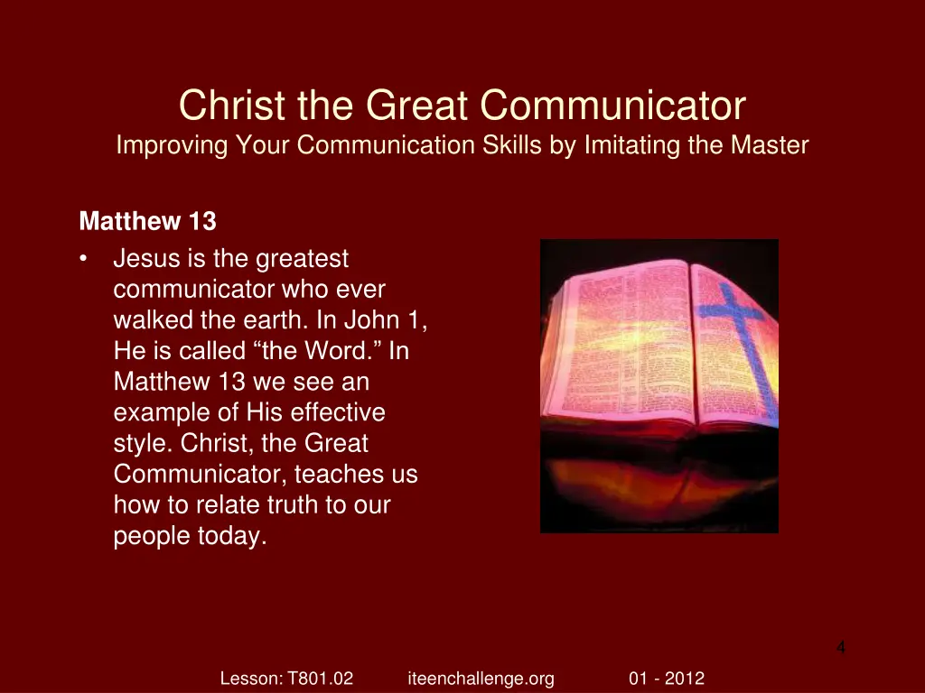 christ the great communicator improving your 3