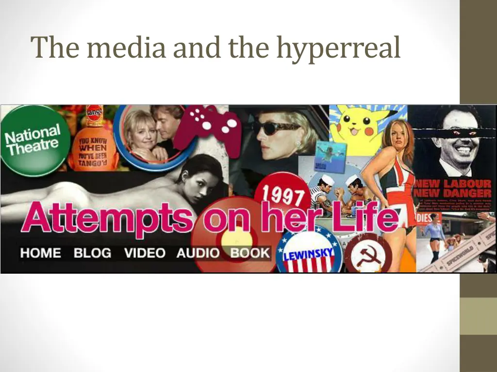 the media and the hyperreal