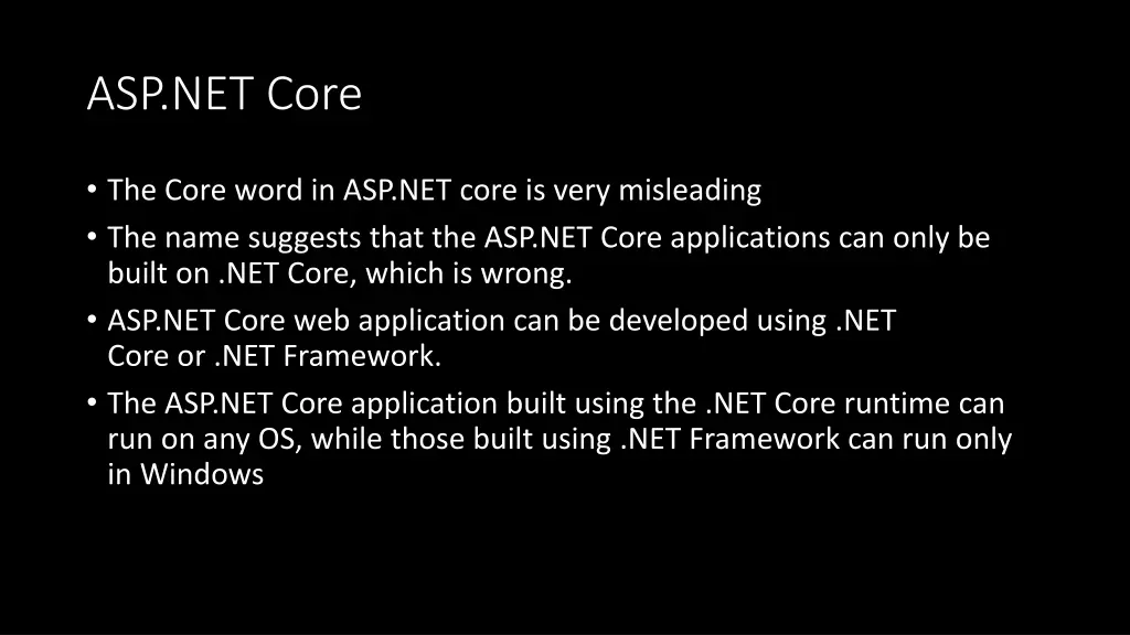 asp net core