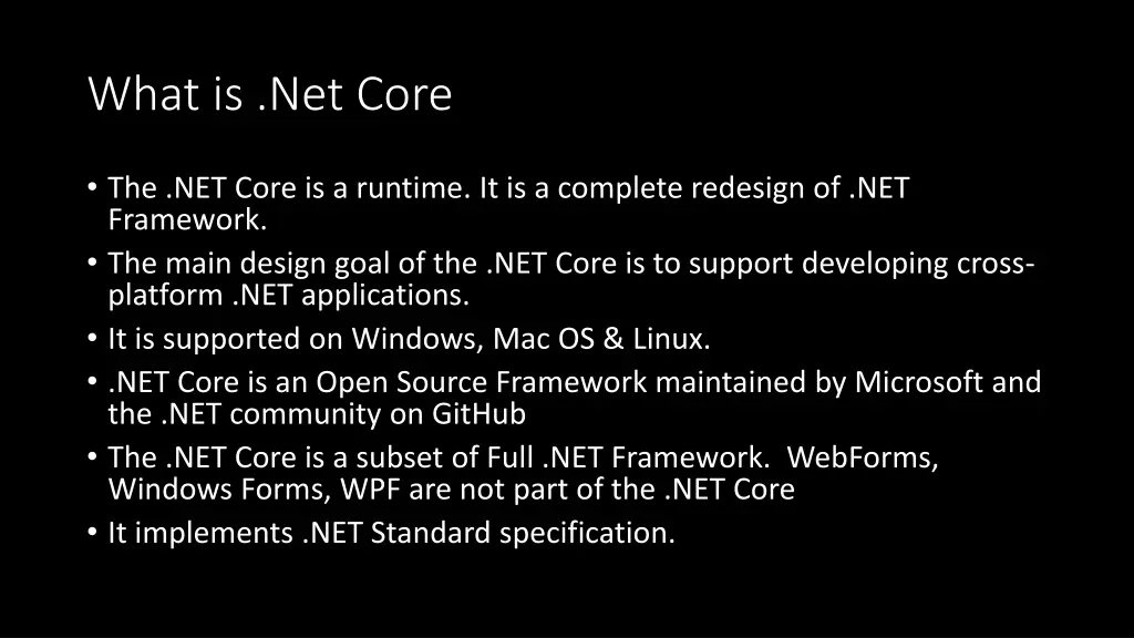 what is net core