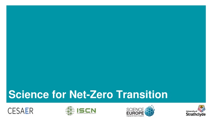 science for net zero transition