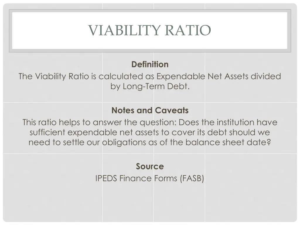 viability ratio