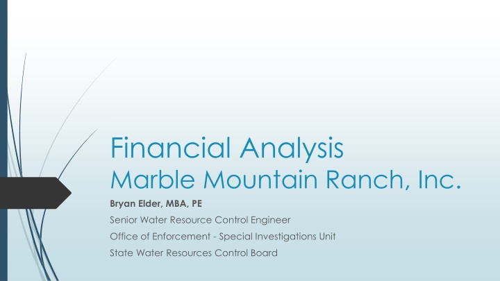 financial analysis marble mountain ranch