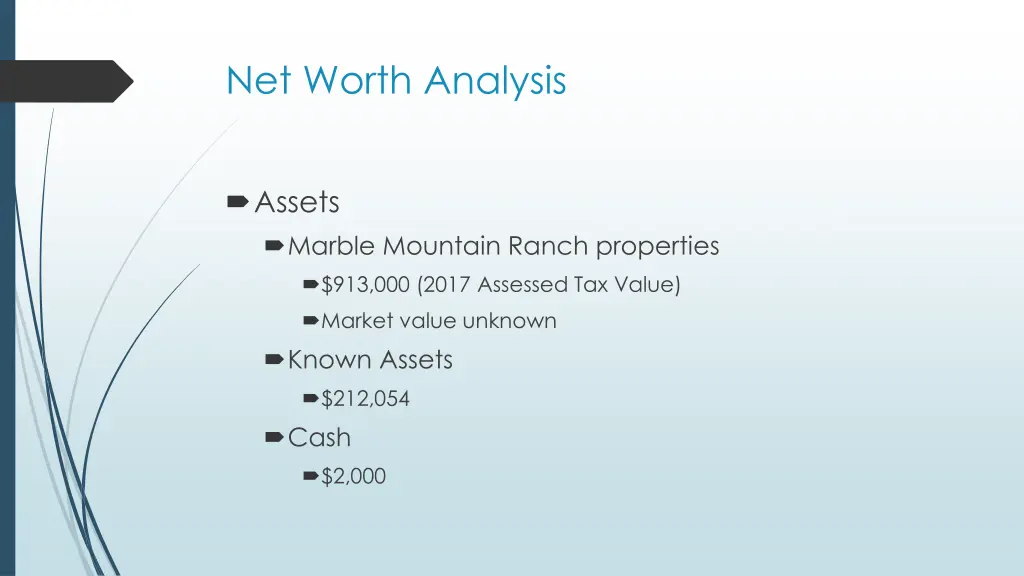 net worth analysis 1