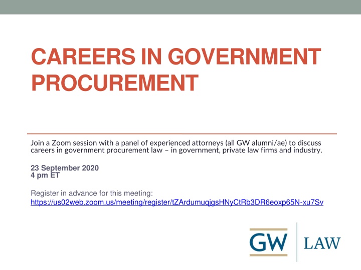 careers in government procurement