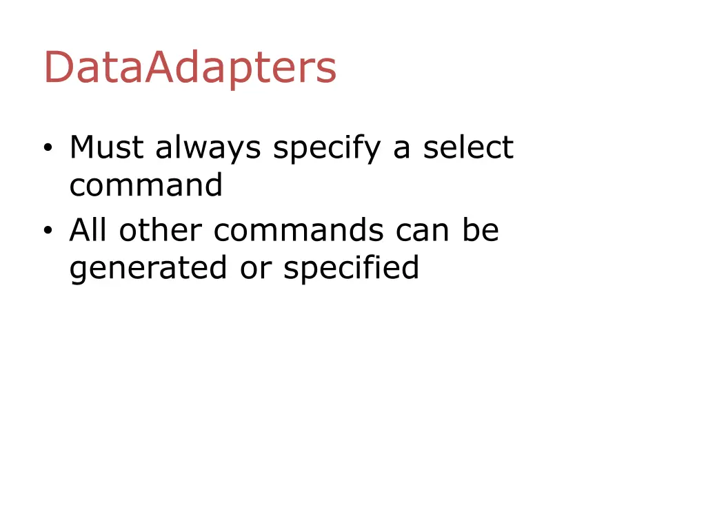 dataadapters 1