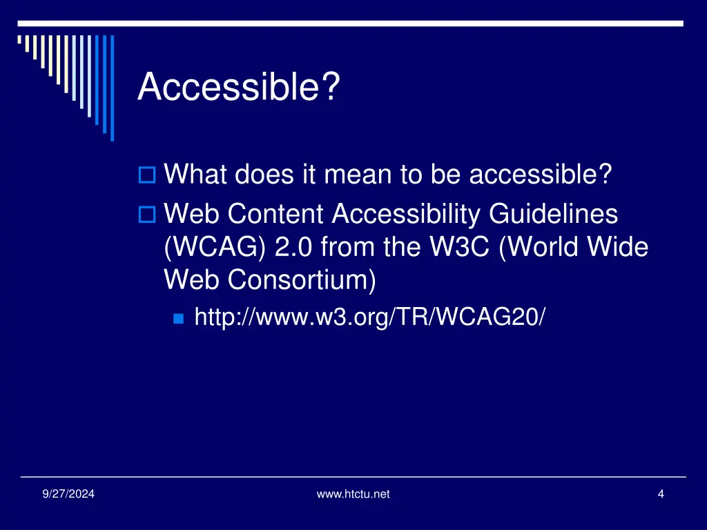 accessible