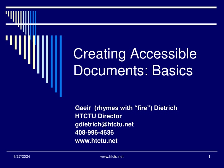 creating accessible documents basics