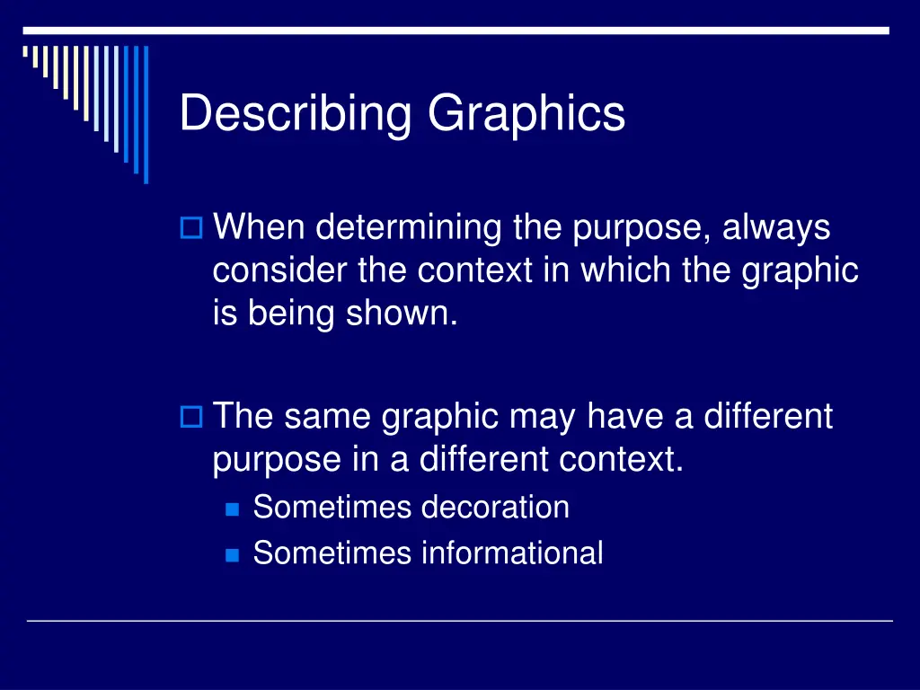 describing graphics