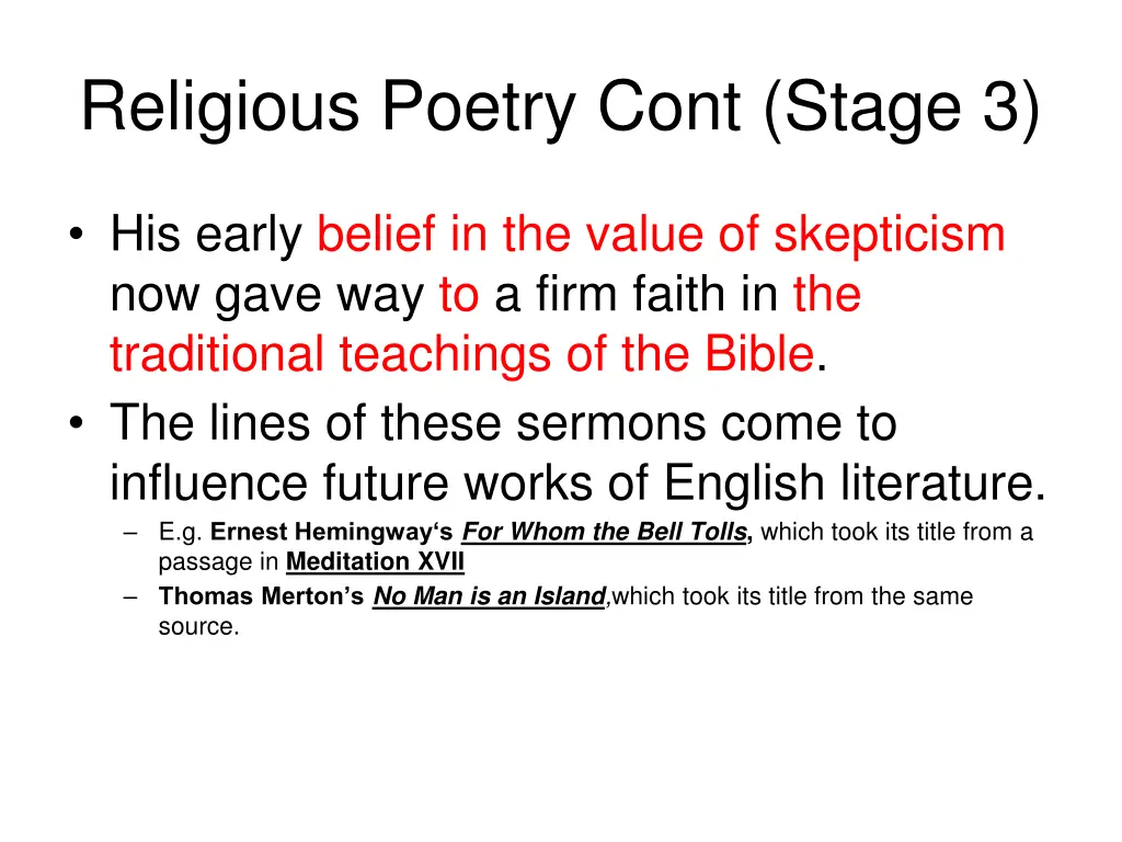 religious poetry cont stage 3