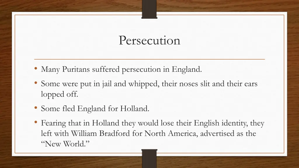 persecution