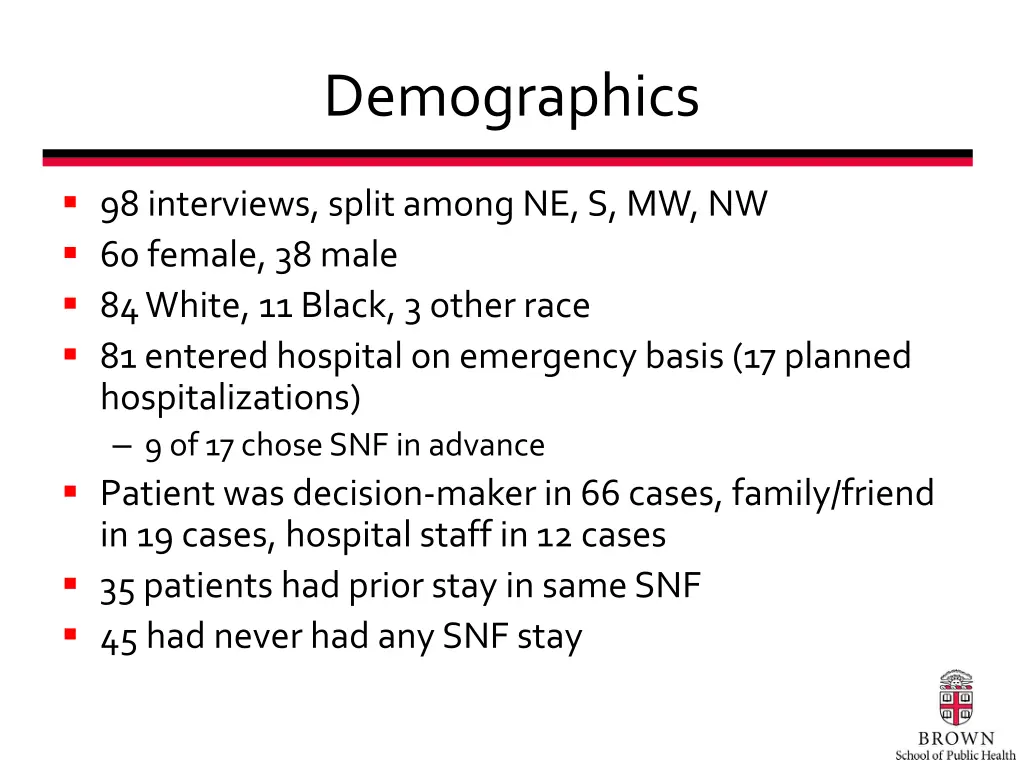 demographics