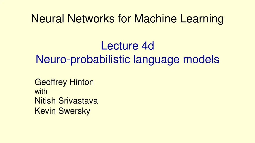 neural networks for machine learning 3