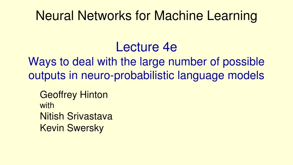 neural networks for machine learning 4