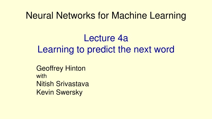 neural networks for machine learning