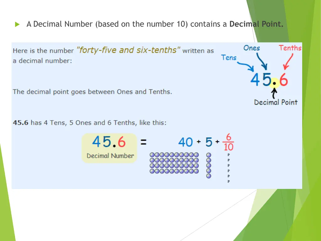 a decimal number based on the number 10 contains