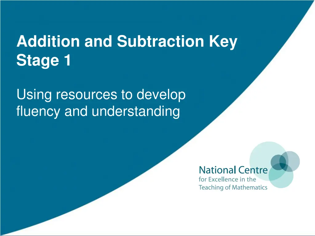 addition and subtraction key stage 1