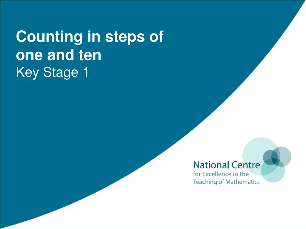 counting in steps of one and ten key stage 1