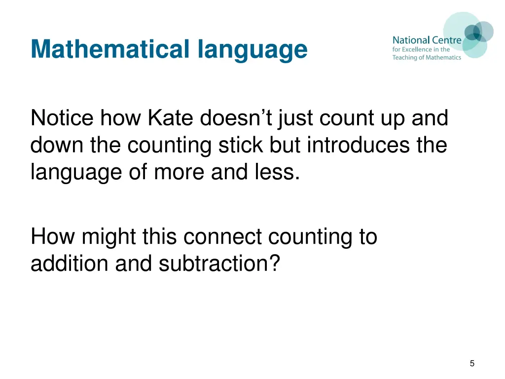 mathematical language