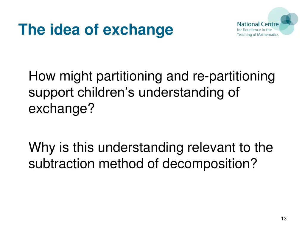 the idea of exchange