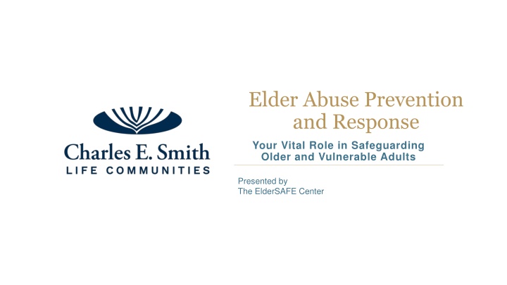 elder abuse prevention and response