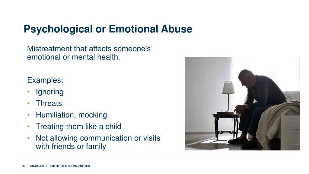 psychological or emotional abuse