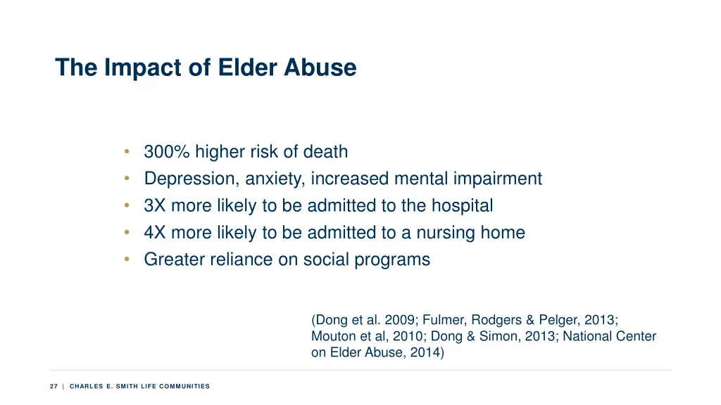 the impact of elder abuse