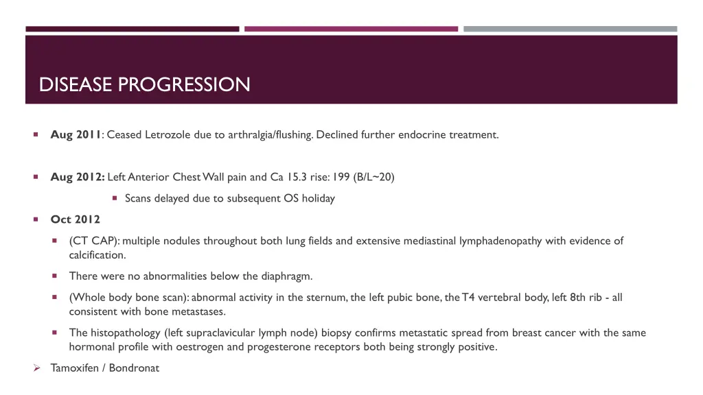 disease progression