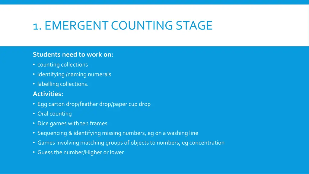 1 emergent counting stage 1