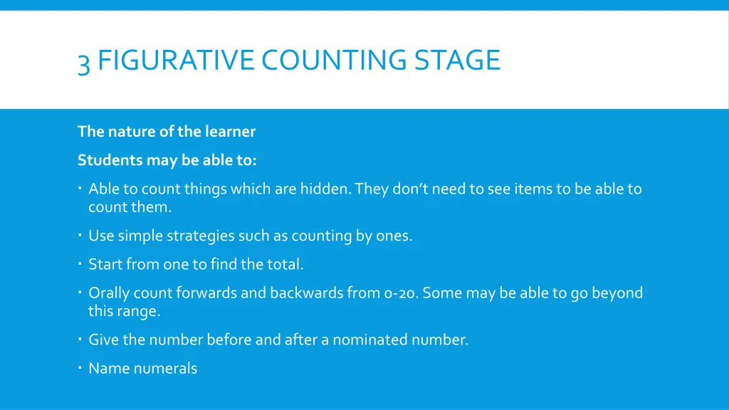 3 figurative counting stage