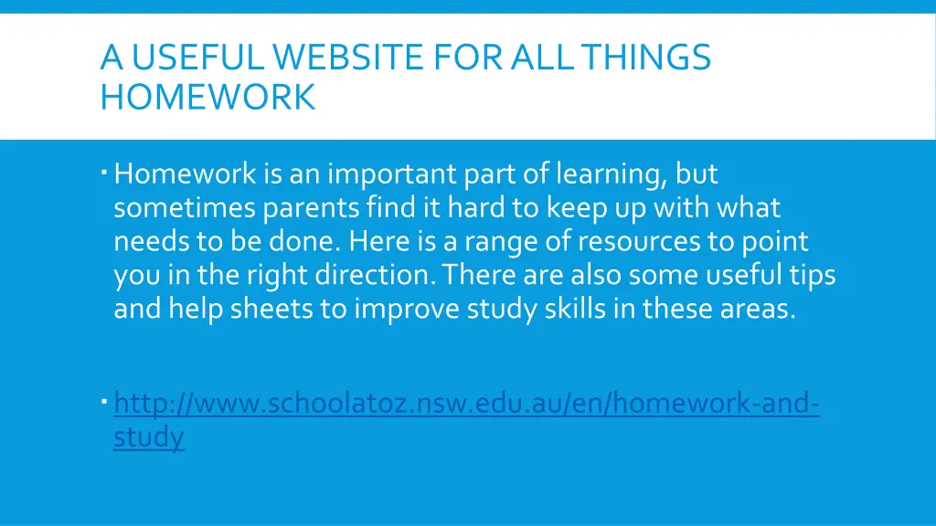 a useful website for all things homework