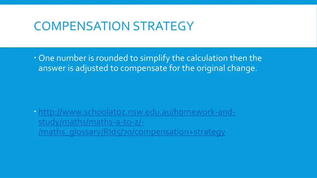 compensation strategy