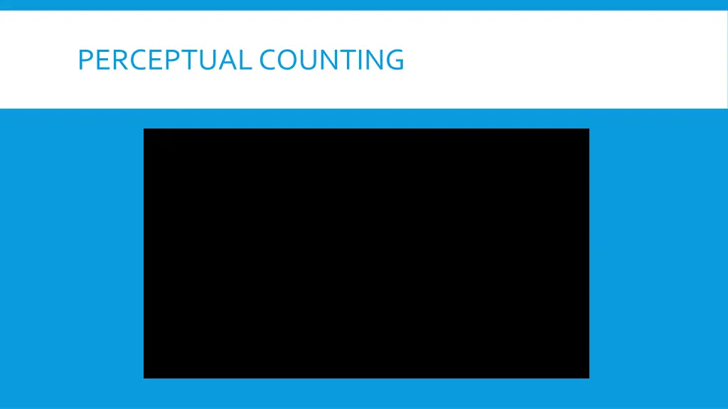 perceptual counting