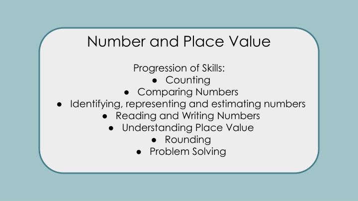 number and place value