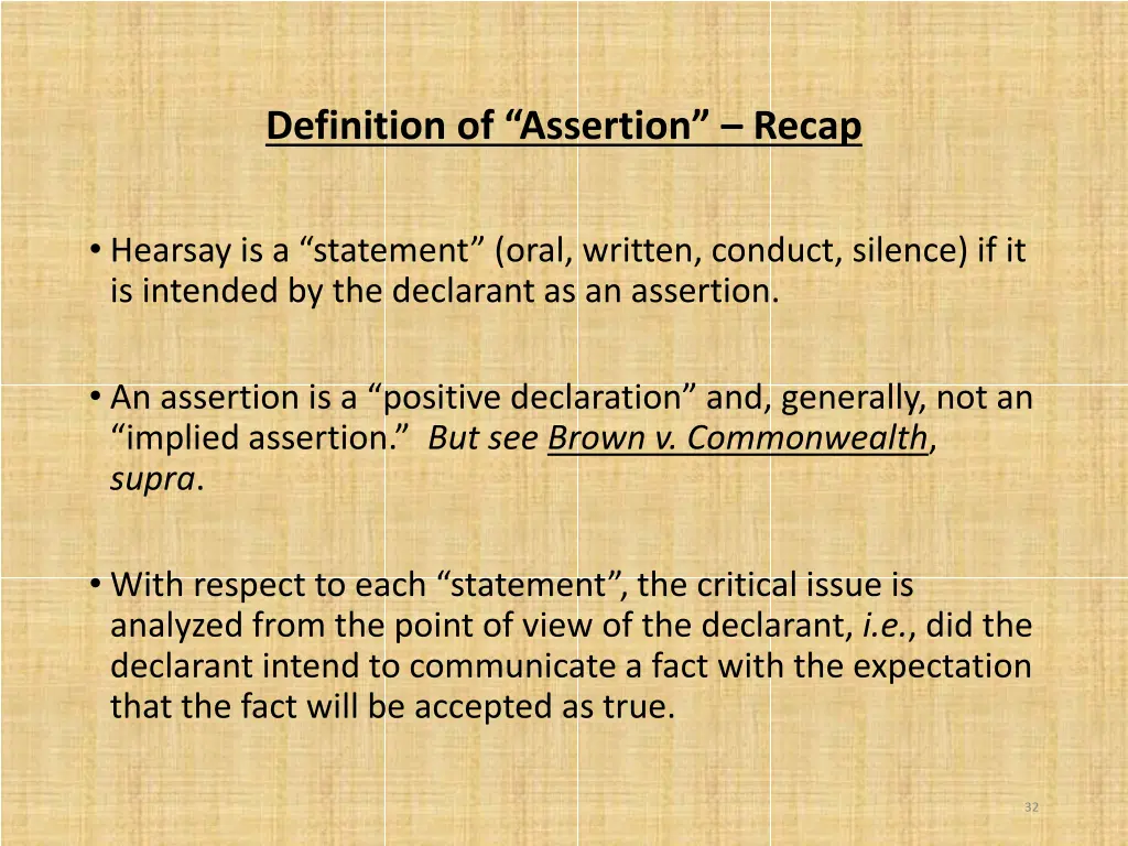 definition of assertion recap