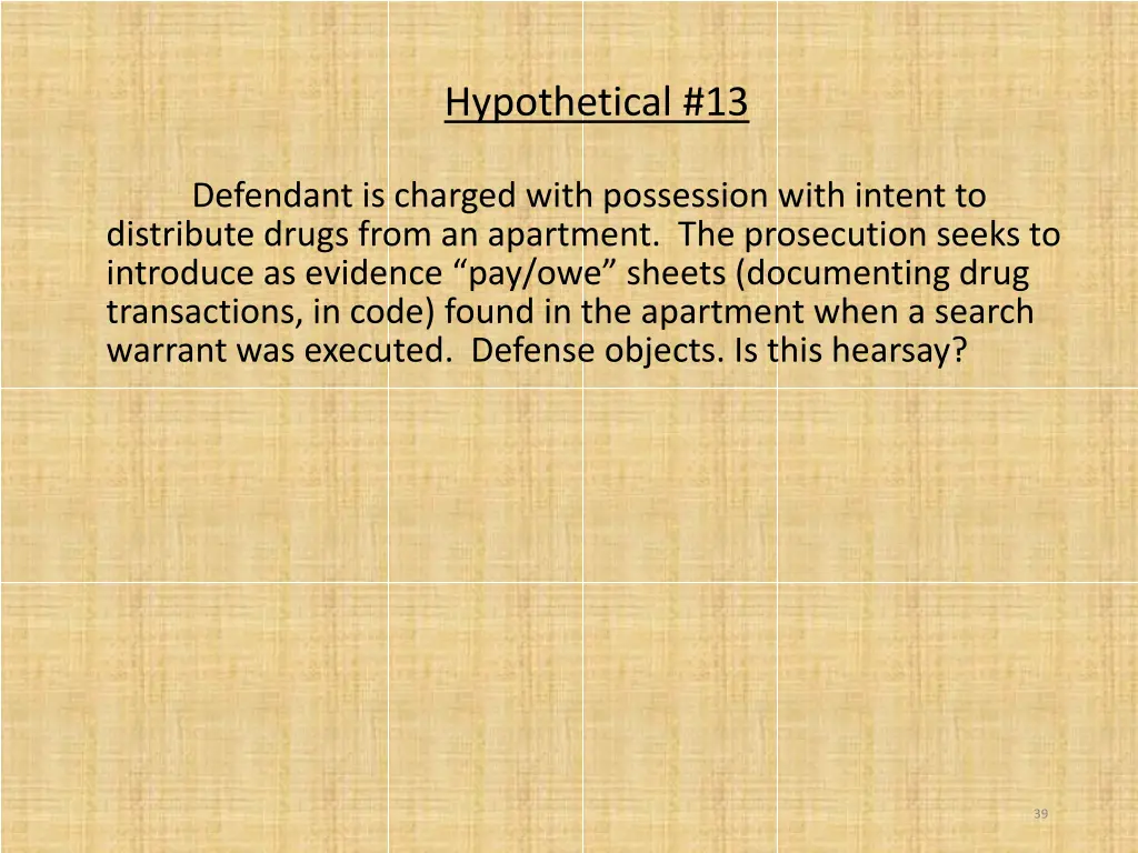 hypothetical 13