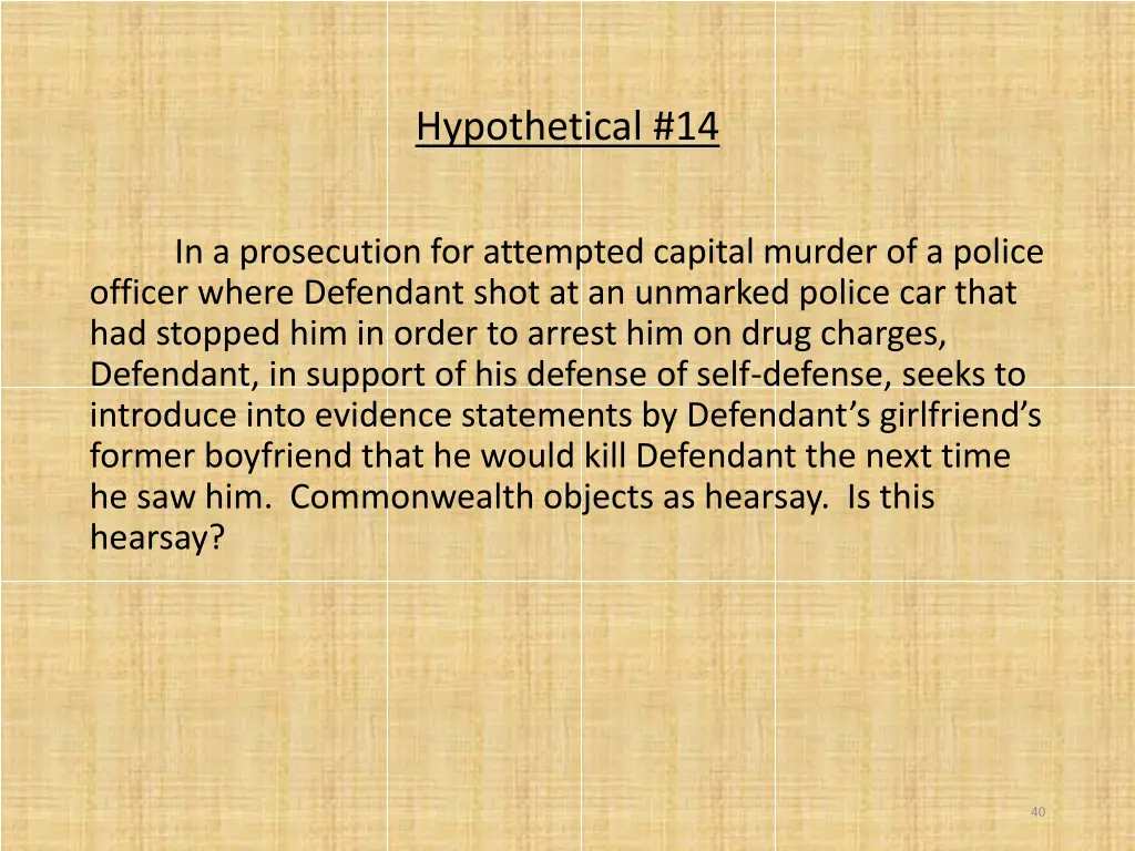 hypothetical 14