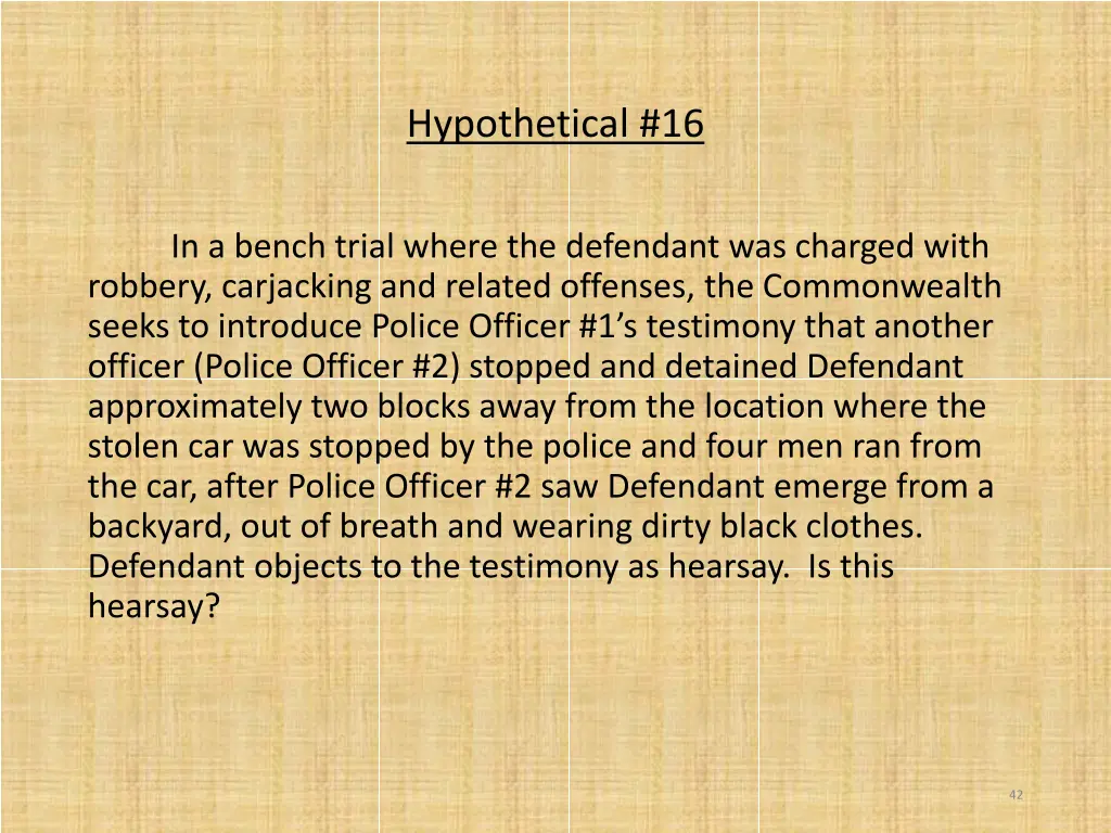 hypothetical 16