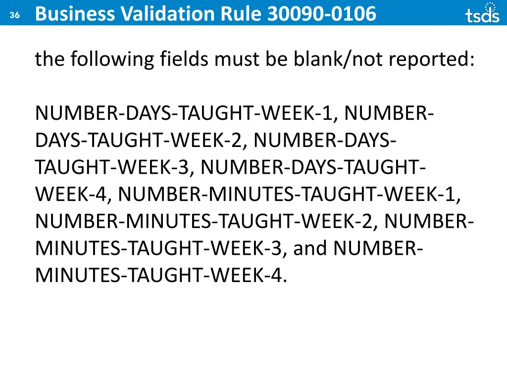 36 business validation rule 30090 0106