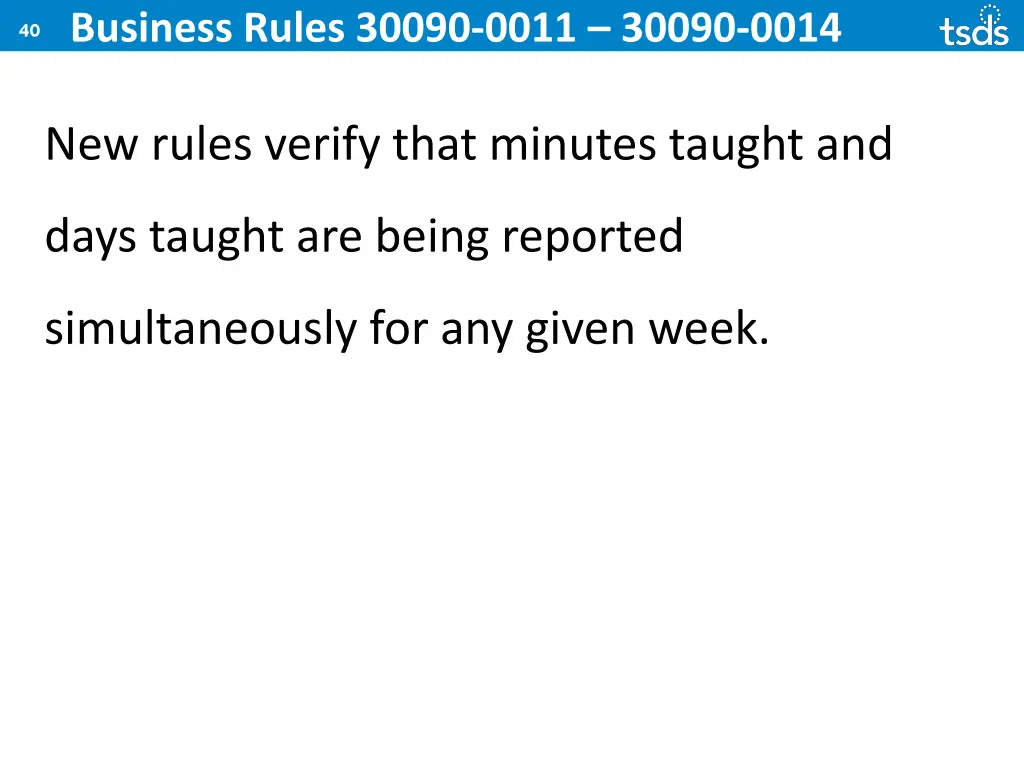 40 business rules 30090 0011 30090 0014