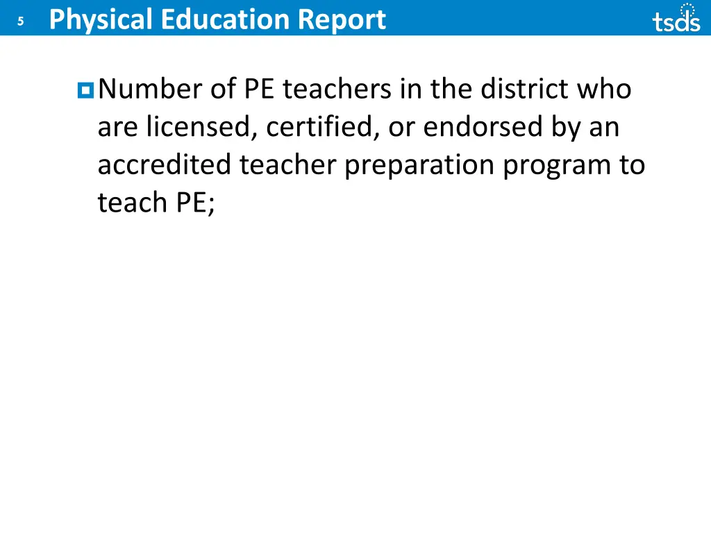 physical education report 2