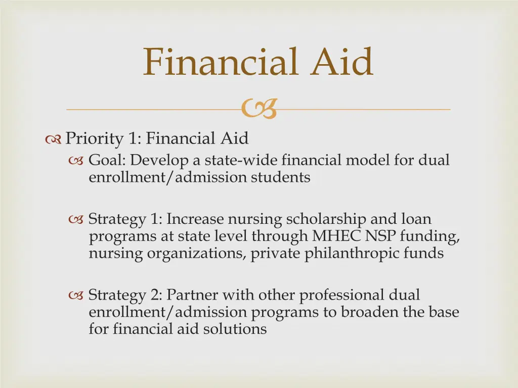 financial aid