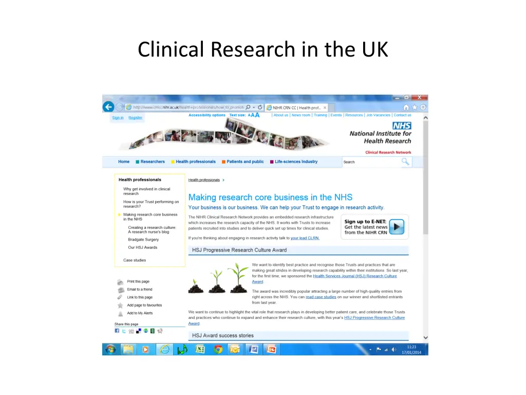 clinical research in the uk