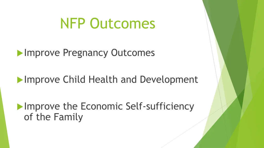 nfp outcomes