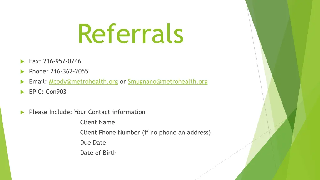 referrals