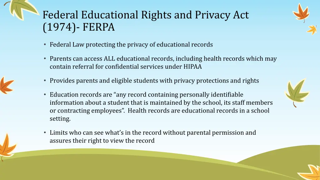 federal educational rights and privacy act 1974