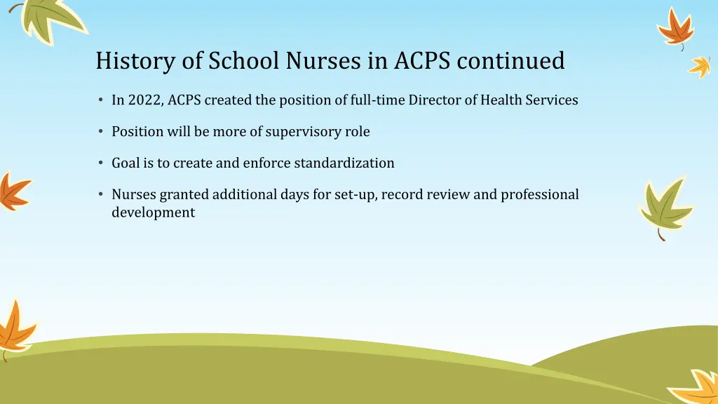 history of school nurses in acps continued 2