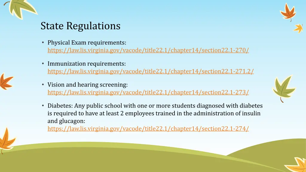 state regulations